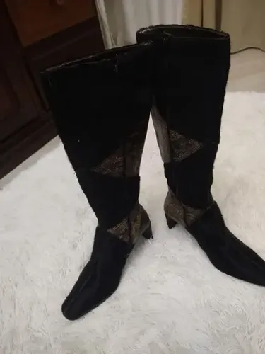 Bota cano alto couro legítimo Menfis