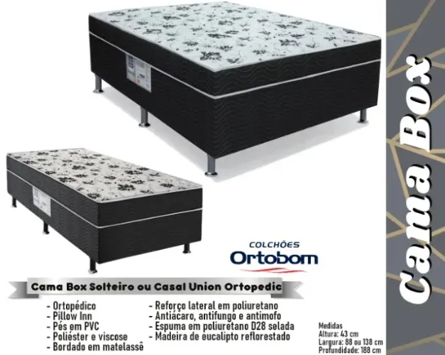 quarto cama box solteiro ortobom