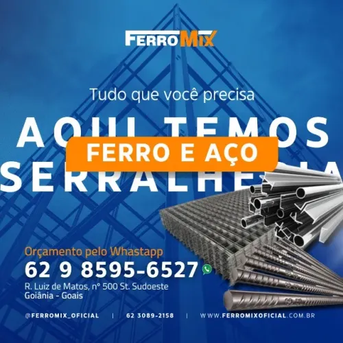 Ferranges para Construção - Vergalhão - Colunas - Treliça - Metalon - Enrijecido - Telha
