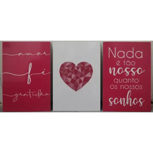 Kit Quadros Decorativos em MDF