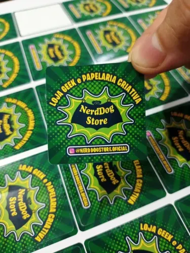 Adesivos Personalizados Quadrados - Divulgação Campanha Lojas Política - NerdDog Store
