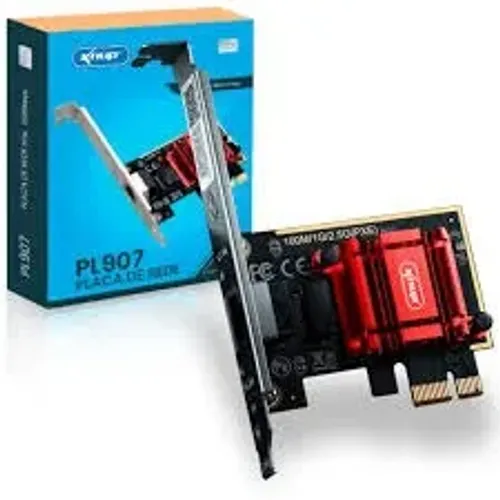 Placa de rede Para PC PCI Expresso RJ45 PL907 10/100/1000/2500Mbps