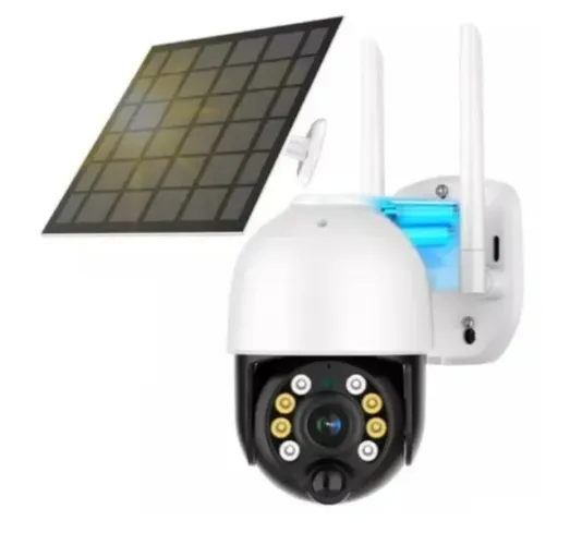 Câmera De Segurança Wifi Energia Solar Full Hd Prova D'agua KA-S078