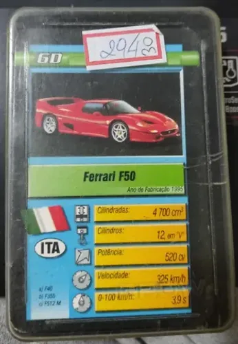 Super Trunfo Grow A Lenda Chamada Ferrari