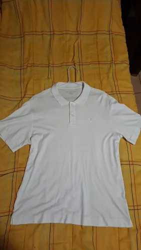 Camisa polo Branca da Crawford