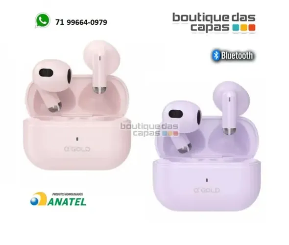 Mini Fone de Ouvido Bluetooth 5.4 FN-BA28 TWS Sem Fio Compacto
