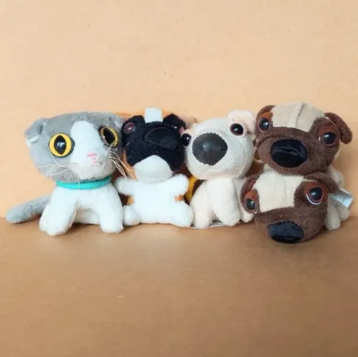 brinquedo - pelúcias chaveiros cachorros the dog gato the cat mcdonald's (usados)