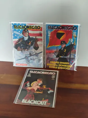 Falcão Negro Vol 1 ao 3 Completo (Howard Chaykin) Editora Abril 