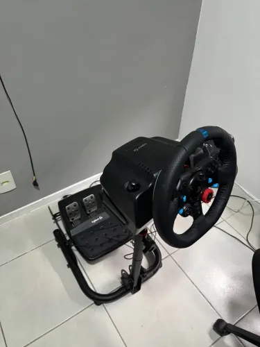 Volante Logitech G29 + câmbio + cockpit