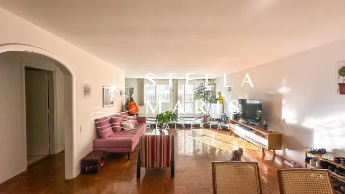 IPANEMA, Apartamento espetacular, em andar alto, com 112 m2, original 3 quartos, em andar 