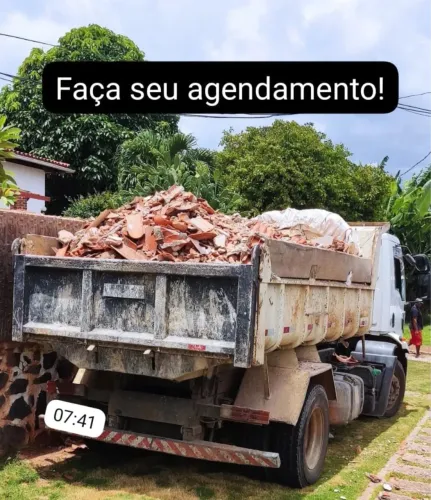 Entulho coleto na caçamba $350(média) carreto frete 
