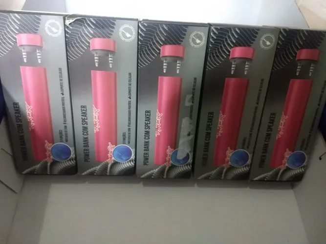 Lote Caixa de Som Portátil com Power Bank