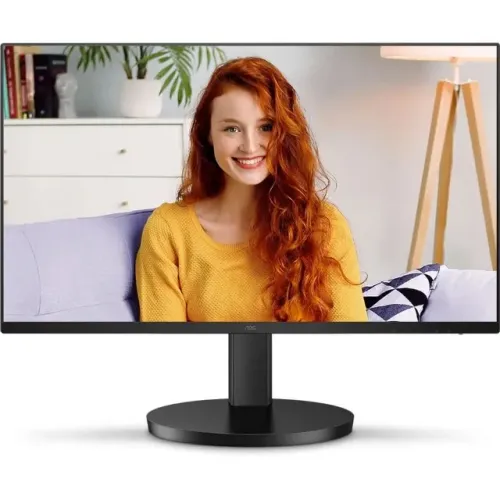 Monitor 23,8'' AOC, Led, VA, Full HD, 100Hz, 1ms, HDMI e VGA, VESA, Ajuste de Altura