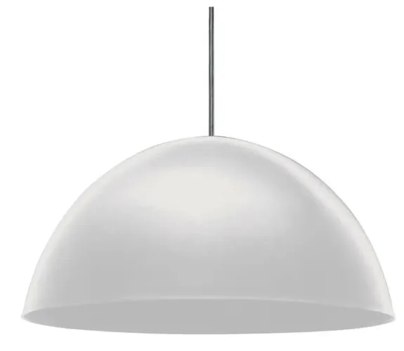 Luminária meia lua 60cm branco