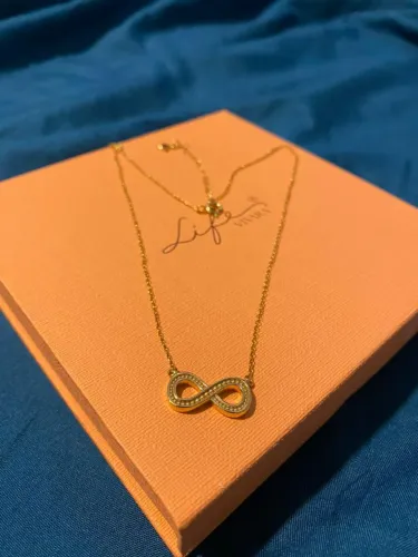 Vivara -  Colar Life Amuleto Infinito  Banho Ouro Amarelo 18k 