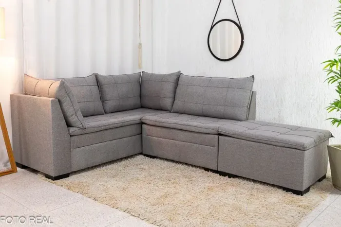 SOFÁ EM L SUPER PRÁTICO E ELEGANTE MULTIUSO SURPREENDA-SE!! TWTRU