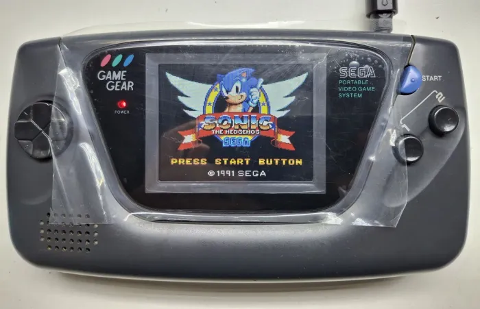 Game Gear com tela IPS e kit de bateria interna + carregamento USB-C,100% revisado 
