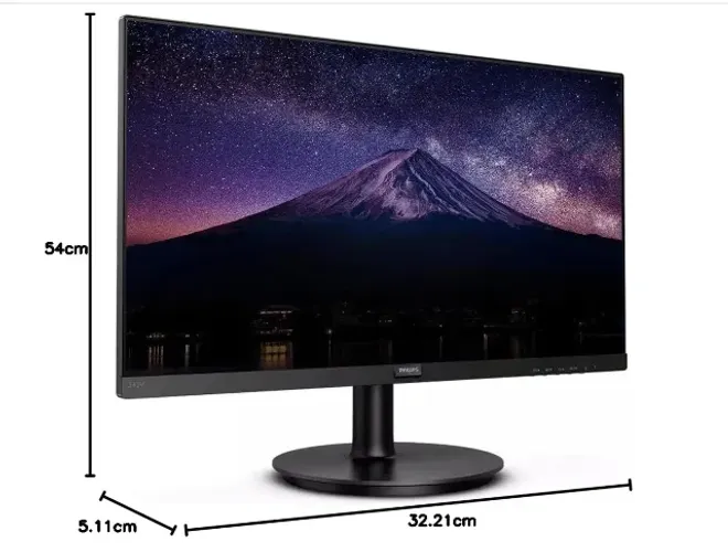 PHILIPS Monitor 23,8" LED IPS HDMI Bordas Ultrafinas 242V8A, PRETO