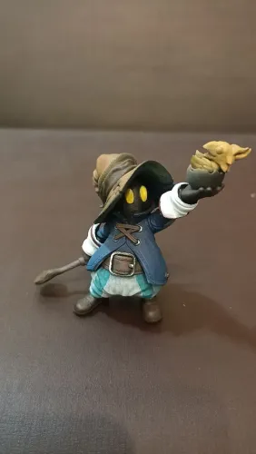 Vivi - Final Fantasy em resina 80mm pintado a mão