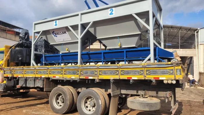 Central dosadora 2 cubas automática silo de cimento