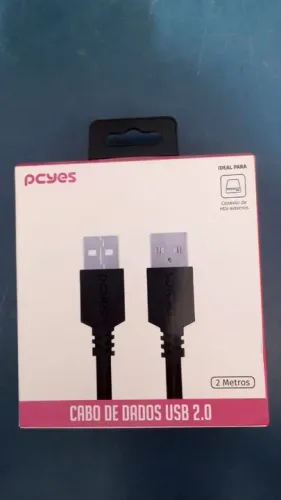 CABO DE DADOS USB 2.0, 2 METROS PCYES PUAM2-2 NOVO LACRADO FRETE GRÁTIS PARA MACEIÓ