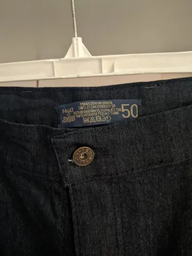 Calça Jeans Masculina Preta nº 50 - Nova, sem uso