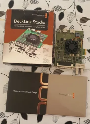 Vendo/ Troco Placa de Captura Blackmagic DeckLink Studio 2 SDI na Caixa Completa!