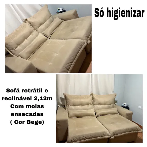Sofá retrátil e reclinável