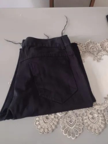Bermudas Jeans Preta