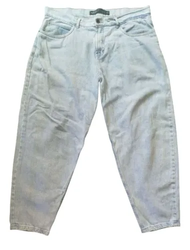calça jeans ballon 42 azul claro