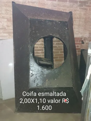 Coifa esmaltada 2,00X1,10