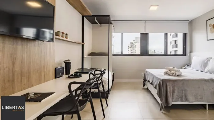 Studio completamente mobiliado e equipado, para comprar, localizado no GO Rio Branco