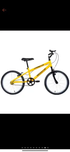 Bicicleta aro 20 Infantil Amarela