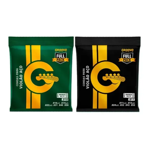 Corda P/ Violão Aço Goove 0.10/0.50 ou 0.11/0.52 - EC0371