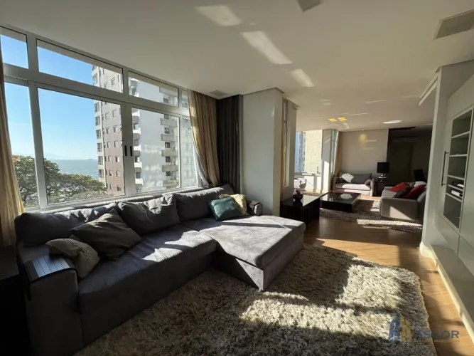 Apartamento 3 Suítes com Vista Mar no Centro de Florianópolis 192m² 2 Vagas Porteira Fecha