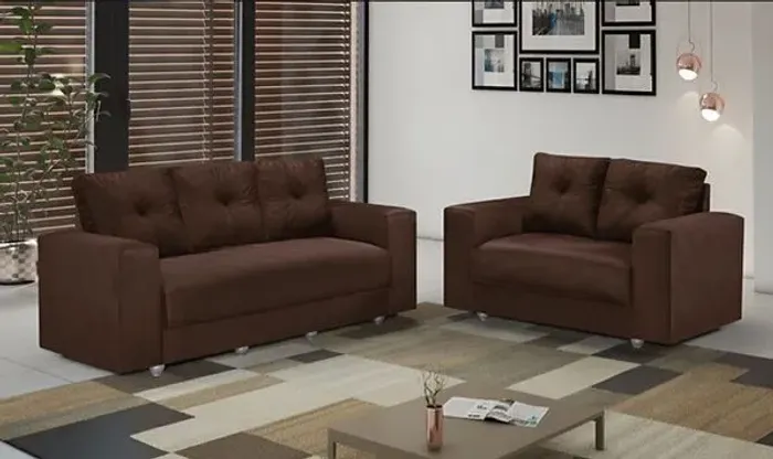 Conjunto de Sofá 2 e 3 Lugares Majestoso - Entrega Rápida 