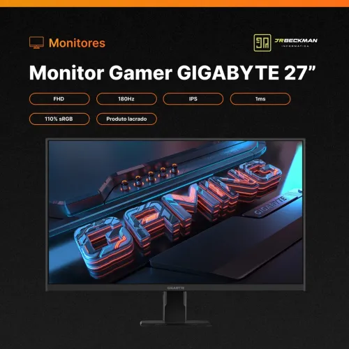 Monitor Gamer Gigabyte 27 180hz NOVO