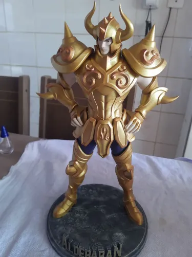 Estátua Aldebaran de Touro - Cavaleiros do Zodíaco figura 3D 40cm