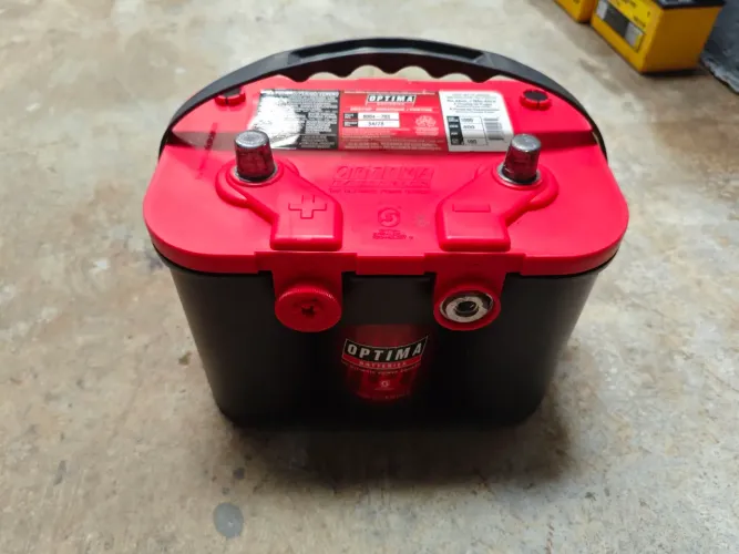 Bateria estacionaria Optima Red AGM 50 amperes Valor sem troca