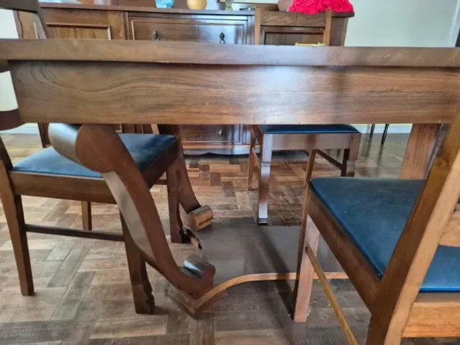 MESA DE JANTAR ELASTICA IMBUIA MACIÇA
