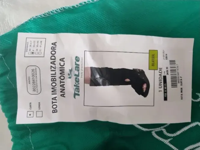 Bota Imobilizadora Anatômica TakeCare - Tam P (Usada 1 vez!)