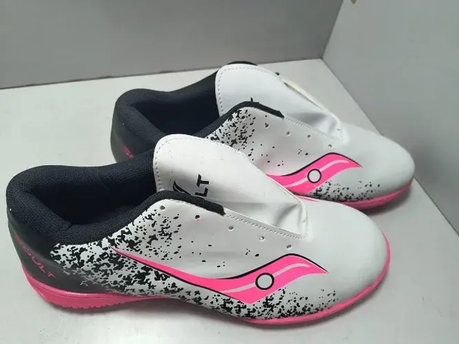 Chuteira Futsal Salao Quadra T 42 Branco Pink Soult Original 
