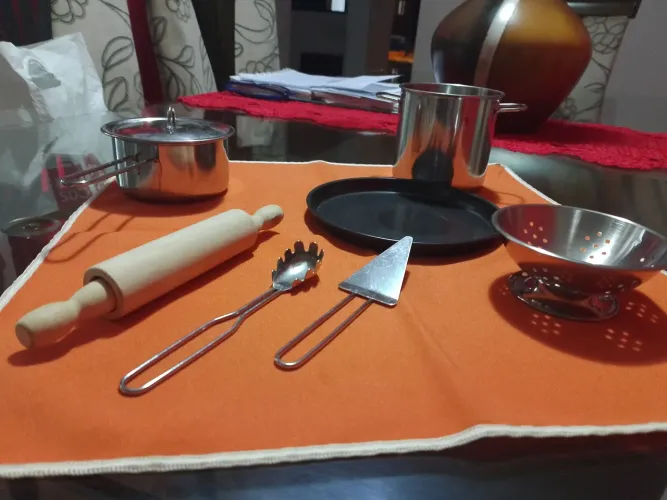 JOGO DE PANELINHAS INOX PARA CRIANÇAS