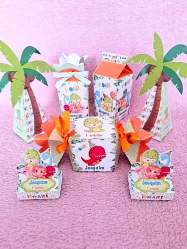Lembrancinhas personalizadas pra festa Dino Baby