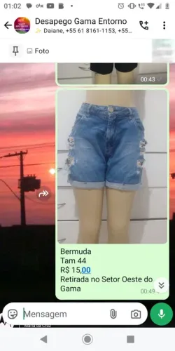 Bermuda jeans Tam 44