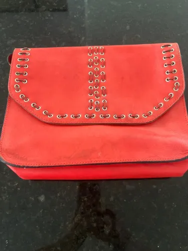 Bolsa de couro Vermelha