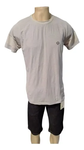 Camiseta Masculina Soft Dryfit poliamida cinza - Tamanho M