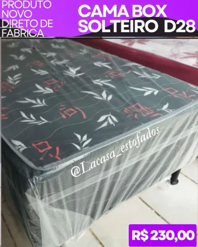 Cama Box Solteiro - Direto de Fábrica