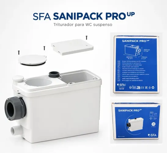 SFA Sanipack Pro UP ? Triturador para WC suspenso