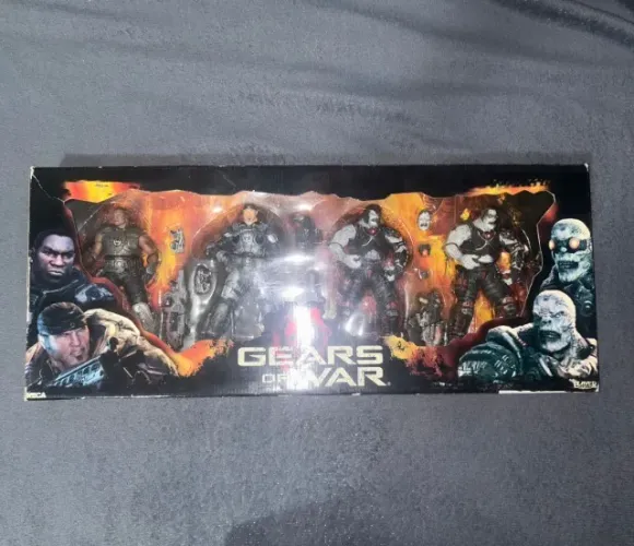 gears of war neca 4 pack lacrado marcus, cole e locusts select